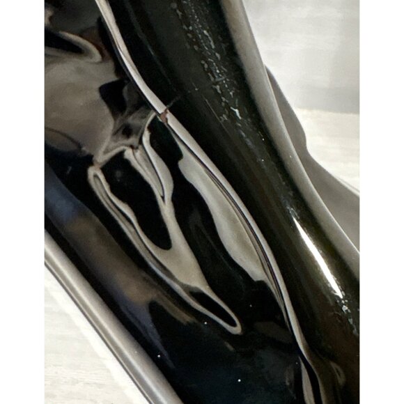 Blue Mountain Pottery Rearing Horse Large 14" Tall Green Drip Glaze MCM READ - Picture 10 of 14